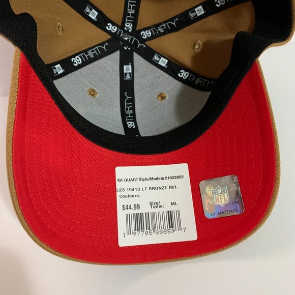 New Era 39Thirty Hat NFL Buffalo Bills Stretch Fit Cap Lt Bronze Medium / Large - Picture 7 of 8